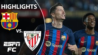 Barcelona vs Athletic Club  LaLiga Highlights  ESPN FC [upl. by Hadeis]