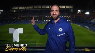 Espectacular bienvenida del Chelsea a Gonzalo Higuaín  Premier League  Telemundo Deportes [upl. by Vernier]