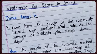 Class 9  Weathering the Storm in Ersama  How have the people of the community helped one another [upl. by Galitea160]