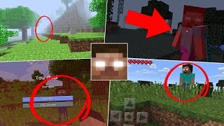 5 APARIÇÕES DO HEROBRINE NO MINECRAFT [upl. by Notgnimer66]