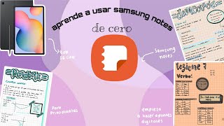 Samsung notes desde cero  nueva actualización [upl. by Binny]