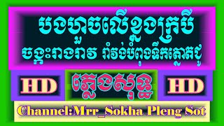 បងហួចលើខ្នងក្របី  ចង្កេះរាងរាវ ភ្លេង​សុទ្ធ​  Karaoke  Khmer Cover By  PSRS950 [upl. by Alleyne]