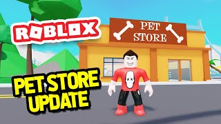 Building a PET STORE in My New City in ROBLOX [upl. by Drarej]