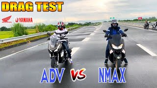 Honda ADV 150 vs Yamaha NMAX 155  Drag race [upl. by Vivia]