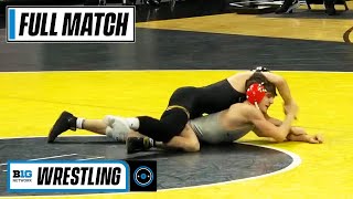 125 LBS 13 Justin Cardani Illinois vs 1 Spencer Lee Iowa  2021 B1G Wrestling [upl. by Gizela]