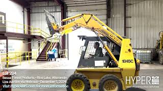 Case 1845C skid steer loader  Besse Forest Products  Rice Lake WI  12052024 [upl. by Jolanta]