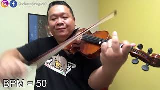 Concert in A minor 3rd Movement  Slow Practice  Suzuki Violin Book 4 [upl. by Llerad]