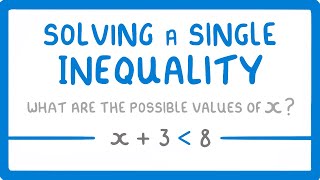 GCSE Maths  Solving Algebraic Inequalities with 1 Inequality Sign Inequalities Part 2 57 [upl. by Burns]