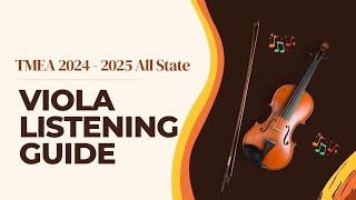 2025 TMEA Viola Excerpts TMEA All State 20242025  score Listening Guide [upl. by Nicolais]