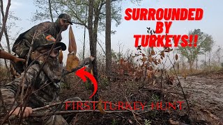 NC Youth Turkey Season 2023 Ray’s First Turkey Hunt [upl. by Ecikram849]