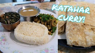 Katahar Curry SHRIMPS AND FLUFFY OIL ROTI [upl. by Raama]