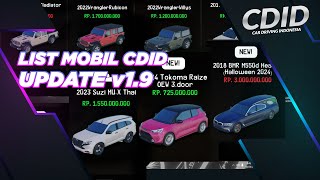 LIST MOBIL CDID UPDATE v19 SIAPSIAP BONCOSSSSS [upl. by Clemence]