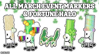 How To Get Fortune Halo amp All March Event Markers in Find The Markers  Roblox 2024 [upl. by Ecirtal]