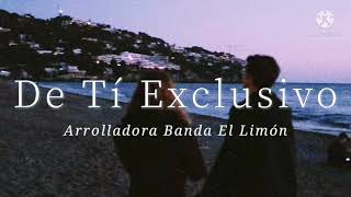 DE TI EXCLUSIVO  ARROLLADORA BANDA EL LIMÓN  LETRA [upl. by Hsetirp671]