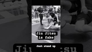 When “Jiu Jitsu isn’t real just stand up” doesn’t work out like you expect shorts bjj takedowns [upl. by Dayir481]