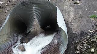 Culvert Collapse during spring runoffmitigation [upl. by Htrow]