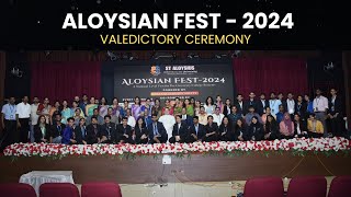 ALOYSIAN FEST 2024  VALEDICTORY CEREMONY  KANYANA SADASHIVA SHETTY  CHIEF GUEST [upl. by Jeddy]