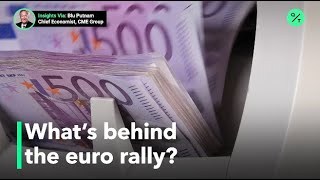 Heres why the euro is appreciating to the US dollar [upl. by Llednek224]