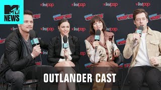 ‘Outlander’ Cast Answer US History Trivia 🇺🇸  MTV News [upl. by Knowland3]