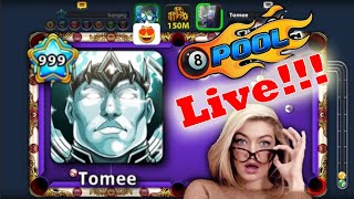 Tomee 8 ball pool Live  Im back 💪 🎱 [upl. by Ecidnacal419]