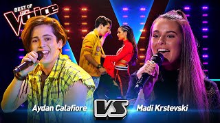 SPARKS are FLYING during this SEXY BATTLE on The Voice  2 Blinds 1 Battle [upl. by Suoilenroc]