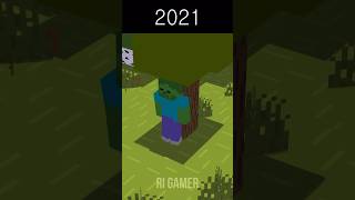 MINECRAFT EVOLUTION OF CREEPER ZOMBIE SKELETON minecraft shorts [upl. by Adnorrehs608]