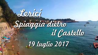 Lerici  Spiaggia dietro il castello luglio 2017 [upl. by Ardelis]