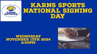 Karns High School National Sports Signing Day Wednesday 1113 2024 2pm [upl. by Enicnarf]