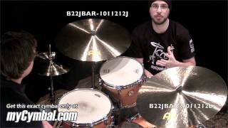 Meinl 22quot Byzance Jazz Big Apple Ride Cymbal  With Gabriel Harris B22JBAR1011212L [upl. by Yuu]