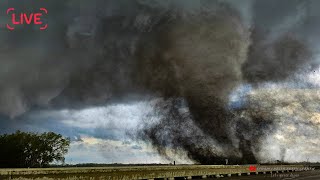 🔴 Chasing a Significant Severe Weather Event from Iowa into Illinois  Live Storm Chase [upl. by Aloin717]