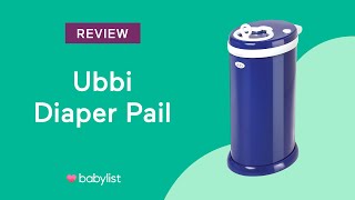 Ubbi Steel Diaper Pail  Babylist [upl. by Azer739]