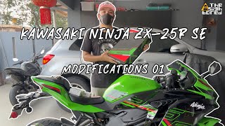 First modifications on the Kawasaki Ninja ZX25R SE [upl. by Attey977]