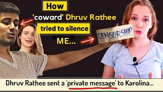 Big update ‘C0WARD’ Dhruv Rathee tried to ‘silence’ me…  Karolina Goswami [upl. by Creath]