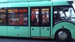 Another Ride on a trolleybus in Tiraspol Transnistria [upl. by Freberg]