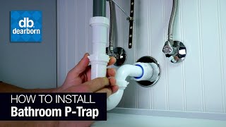 How to Install a Plastic Bathroom PTrap [upl. by Ameekahs26]