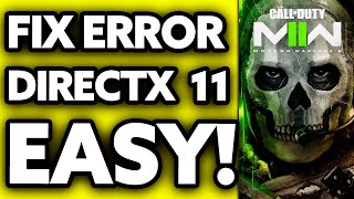 How To FIX DirectX Error on Modern Warfare 2024 [upl. by Hoban]