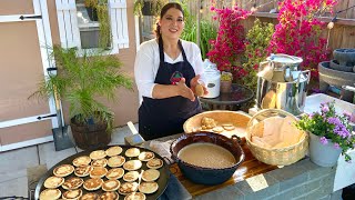 GORDITAS DE NATA Y POSTRE DE LECHE [upl. by Nollid]