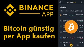 Binance App Tutorial ✅ Bitcoin amp Kryptowährung kaufen per App 01 Gebühr — Deutsche Erklärung [upl. by Irik132]