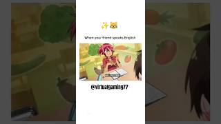 When he asks her to introduce herself in English the pressure is real😹😹WeNeverLearn AnimeMoments [upl. by Leff]