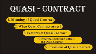 Quasi Contract  Indian Contract Act 1872  Law Guru [upl. by Rector204]