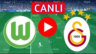 🔴 GALATASARAY VFL WOLFSBURG MAÇI CANLI İZLE  eFootball Türkçe Simülasyon [upl. by Yelruc]