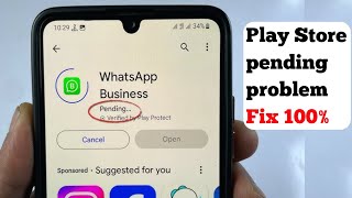 How To Fix Play Store Pending Problem  Solved Playstore Download Pending Problem 😕 [upl. by Nowell]