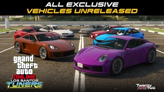 GTAO Los Santos Tuners  All Unreleased Cars [upl. by Beera]