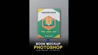 Photoshop Book Mockup Tutorial  Photoshop shorts Video [upl. by Akinert516]