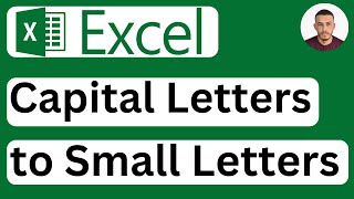 How to Change Capital Letters to Small Letters in Excel  Easy to Follow [upl. by Harihs312]