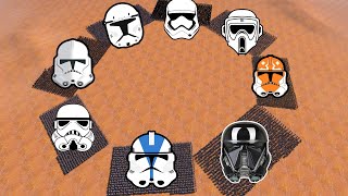 1000x Every Clone Trooper type BATTLE ROYALE  UEBS Ultimate Epic Battle Simulator [upl. by Boyes]