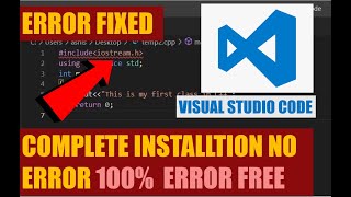 LATEST  How To Install Visual Studio Code in Hindi  Step by Step  include path error fixed [upl. by Ayocal997]