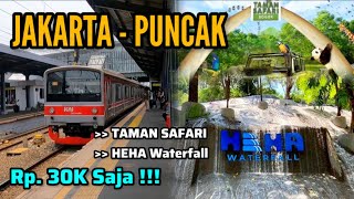 WAJIB DI COBA‼️RP 30RIBU • JAKARTA  PUNCAK BOGOR • TAMAN SAFARI amp HEHA WATERFALL • INSTAGRAMABLE [upl. by Dranal]