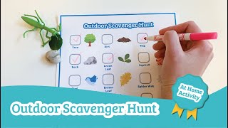 Outdoor Scavenger Hunt  Daycare Activities [upl. by Drew]