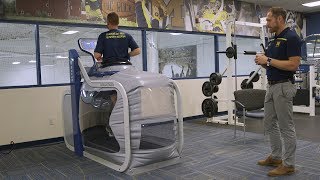 Demonstration of AntiGravity Treadmill at Michigan Medicine [upl. by Odrarej]